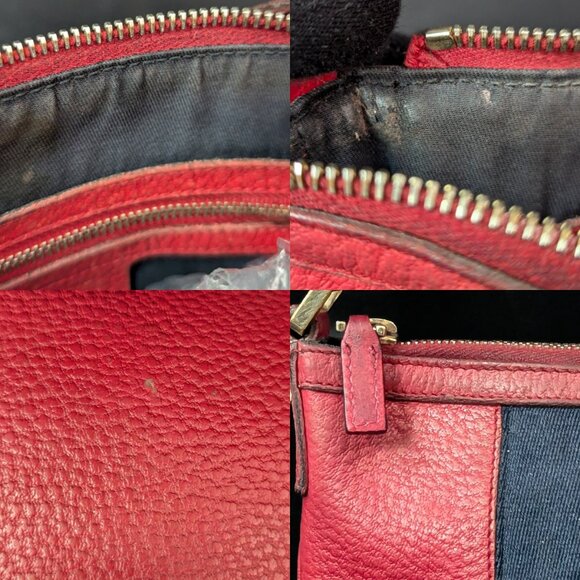 🎉PRICE DROP! 🎉. GUCCI GG Medallion Blondie Stripes Red Leather - RARE - Picture 7 of 14